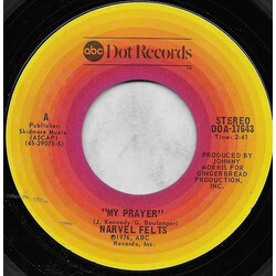 Narvel Felts My Prayer / "If Ever Two Were One (Then Surely We Are)" USED VINYL 7INCH 45 RPM SINGLE STYRENE