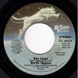 Bertie Higgins Key Largo USED VINYL 7INCH 45 RPM SINGLE STYRENE