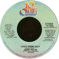 Kenny Nolan Love's Grown Deep USED VINYL 7INCH 45 RPM SINGLE STYRENE