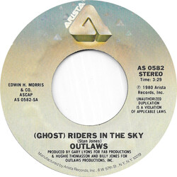 Outlaws (Ghost) Riders In The Sky USED VINYL 7INCH 45 RPM SINGLE STYRENE