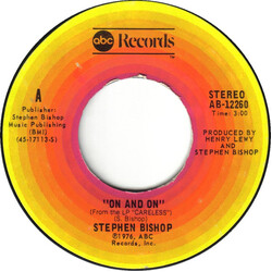 Stephen Bishop On And On USED VINYL 7INCH 45 RPM SINGLE STYRENE