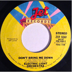 Electric Light Orchestra Don't Bring Me Down USED VINYL 7INCH 45 RPM SINGLE STYRENE STEREO