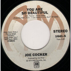 Joe Cocker You Are So Beautiful USED VINYL 7INCH 45 RPM SINGLE STYRENE STEREO