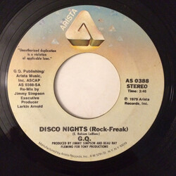 GQ Disco Nights (Rock-Freak) / Boogie Oogie Oogie USED VINYL 7INCH SINGLE STYRENE