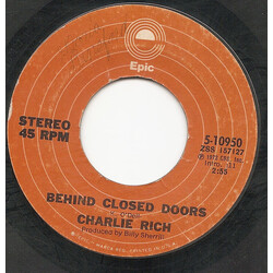 Charlie Rich Behind Closed Doors USED VINYL 7INCH 45 RPM SINGLE STYRENE