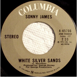 Sonny James White Silver Sands USED VINYL 7INCH 45 RPM SINGLE STYRENE