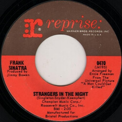 Frank Sinatra Strangers In The Night / Oh, You Crazy Moon USED VINYL 7INCH 45 RPM SINGLE STYRENE