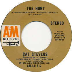 Cat Stevens The Hurt USED VINYL 7INCH 45 RPM SINGLE STYRENE STEREO