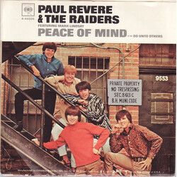 Paul Revere & The Raiders / Mark Lindsay Peace Of Mind / Do Unto Others USED VINYL 7INCH 45 RPM SINGLE STYRENE