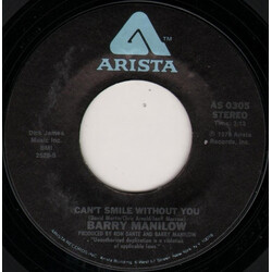 Barry Manilow Can't Smile Without You USED VINYL 7INCH 45 RPM SINGLE STYRENE