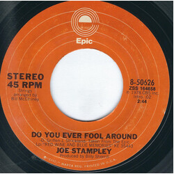 Joe Stampley Do You Ever Fool Around / Please Don't Throw Our Love Away USED VINYL 7INCH 45 RPM SINGLE STYRENE