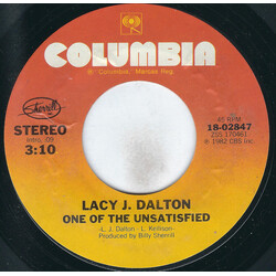 Lacy J. Dalton One Of The Unsatisfied / Slow Down USED VINYL 7INCH 45 RPM SINGLE STYRENE