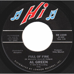 Al Green Full Of Fire / Could I Be The One USED VINYL 7INCH 45 RPM SINGLE STYRENE