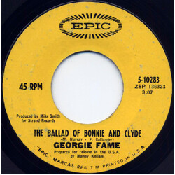 Georgie Fame The Ballad Of Bonnie And Clyde USED VINYL 7INCH 45 RPM SINGLE STYRENE