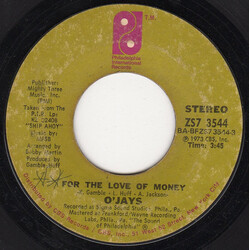 The O'Jays For The Love Of Money / People Keep Tellin' Me USED VINYL 7INCH 45 RPM SINGLE STYRENE