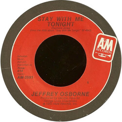Jeffrey Osborne Stay With Me Tonight USED VINYL 7INCH 45 RPM SINGLE STYRENE STEREO