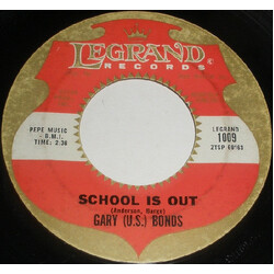 Gary U.S. Bonds School Is Out / One Million Tears USED VINYL 7INCH SINGLE 45 RPM