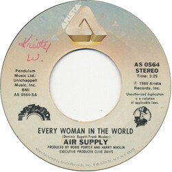 Air Supply Every Woman In The World USED VINYL 7INCH 45 RPM SINGLE STEREO