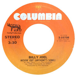 Billy Joel Movin' Out (Anthony's Song) USED VINYL 7INCH 45 RPM SINGLE