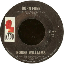 Roger Williams (2) Born Free VINYL 7" USED