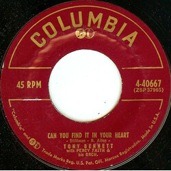 Tony Bennett Can You Find It In Your Heart / Forget Her USED VINYL 7INCH SINGLE