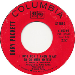Gary Puckett I Just Don't Know What To Do With Myself USED VINYL 7INCH 45 RPM SINGLE