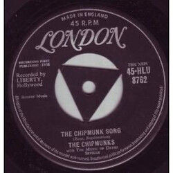 The Chipmunks The Chipmunk Song USED VINYL 7INCH 45 RPM SINGLE