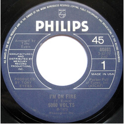 5000 Volts I'm On Fire USED VINYL 7INCH SINGLE 45 RPM