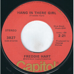 Freddie Hart Hang In There Girl / You Belong To Me USED VINYL 7INCH SINGLE