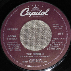 O'Bryan The Gigolo / Can't Live Without Your Love USED VINYL 7INCH 45 RPM SINGLE