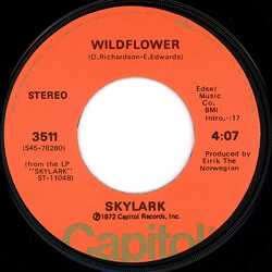 Skylark (3) Wildflower USED VINYL 7INCH 45 RPM SINGLE