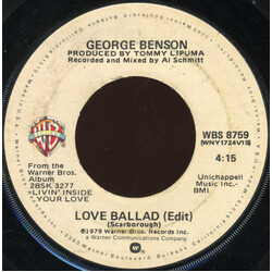 George Benson Love Ballad USED VINYL 7INCH 45 RPM SINGLE