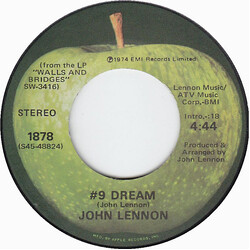 John Lennon #9 Dream USED VINYL 7INCH SINGLE 45 RPM