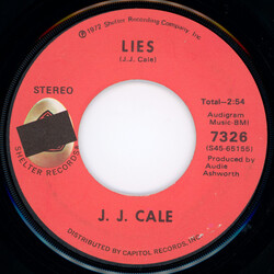J.J. Cale Lies / Riding Home USED VINYL 7INCH 45 RPM SINGLE