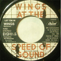 Paul McCartney & Wings Let 'Em In USED VINYL 7INCH 45 RPM SINGLE