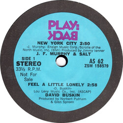 Various Play:Back USED VINYL 7INCH 33 S RPM SAMPLER STYRENE STEREO