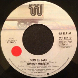 Detroit Emeralds Turn On Lady USED VINYL 7INCH 45 RPM