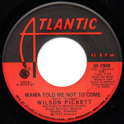Wilson Pickett Mama Told Me Not To Come USED VINYL 7INCH 45 RPM STEREO