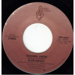 Blue Magic Summer Snow / Spark Of Love USED VINYL 7INCH 45 RPM STEREO