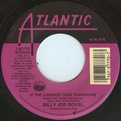 Billy Joe Royal If The Jukebox Took Teardrops / How Could You Leave Me VINYL 7" USED