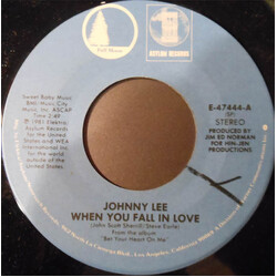 Johnny Lee (3) When You Fall In Love USED VINYL 7INCH 45 RPM