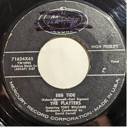 The Platters / Tony Williams (2) Ebb Tide / (I'll Be With You In) Apple Blossom Time USED VINYL 7INCH 45 RPM STYRENE MONO