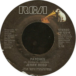 Jerry Reed Patches USED VINYL 7INCH 45 RPM STYRENE STEREO