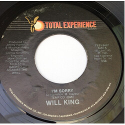 Will King I'm Sorry USED VINYL 7INCH 45 RPM STYRENE