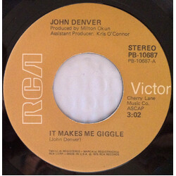 John Denver It Makes Me Giggle USED VINYL 7INCH 45 RPM STYRENE STEREO