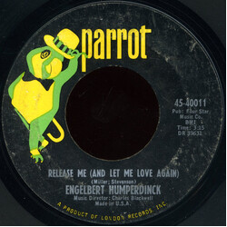 Engelbert Humperdinck Release Me (And Let Me Love Again) / Ten Guitars USED VINYL 7INCH 45 RPM STYRENE