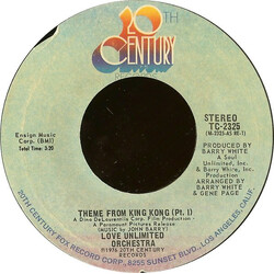 Love Unlimited Orchestra Theme From King Kong USED VINYL 7INCH 45 RPM STYRENE STEREO