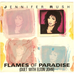 Jennifer Rush Flames Of Paradise USED VINYL 7INCH 45 RPM STYRENE