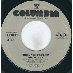 Johnnie Taylor Disco Lady / Love Is Better In The A.M. (Part I) USED VINYL 7INCH 45 RPM STYRENE