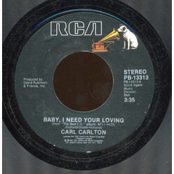 Carl Carlton Baby I Need Your Loving USED VINYL 7INCH 45 RPM STYRENE